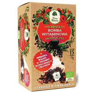 HERBATKA BOMBA WITAMINOWA PIRAMIDKI BIO (15 x 3 g) 45 g - DARY NATURY