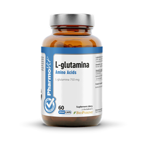 L-GLUTAMINA (750 mg) BEZGLUTENOWA 60 KAPSUŁEK - PHARMOVIT (CLEAN LABEL)
