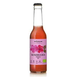 KOMBUCHA Z HIBISKUSEM BIO 270 ml - DELIKATNA