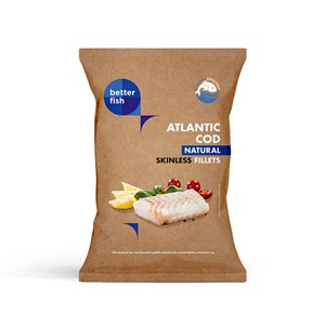 DORSZ ATLANTYCKI FILET BEZ SKÓRY MROŻONY 475 g - BETTER FISH