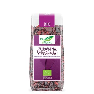 ŻURAWINA SUSZONA CIĘTA NIESŁODZONA BIO 100 g - BIO PLANET