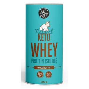 BIAŁKO SERWATKOWE Z MCT KETO (IZOLAT WPI 90) 500 g - DIET-FOOD