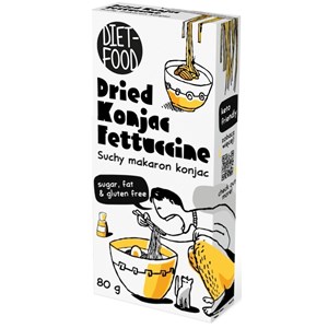 MAKARON (SUCHY KONJAC) FETTUCCINE BEZGLUTENOWY BIO 80 g - DIET-FOOD