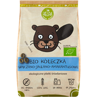 KÓŁKA GRYCZANO - JAGLANO - AMARANTUSOWE BEZ DODATKU CUKRÓW BIO 160 g - HELPA