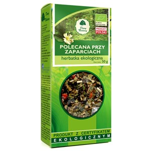 HERBATKA POLECANA PRZY ZAPARCIACH BIO 50 g - DARY NATURY