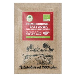 PRZYPRAWA POMIDOROWO - BAZYLIOWA Z CZOSNKIEM NIEDŹWIEDZIM BIO 15 g - DARY NATURY