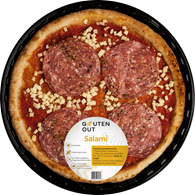 PIZZA Z SEREM MOZZARELLA I KIEŁBASĄ SALAMI BEZGLUTENOWA 330 g - GLUTEN OUT