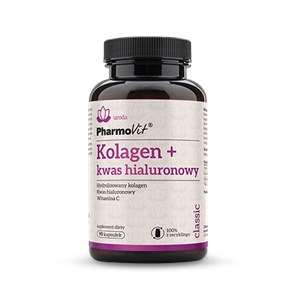 KOLAGEN + KWAS HIALURONOWY BEZGLUTENOWY 90 KAPSUŁEK - PHARMOVIT (CLASSIC)