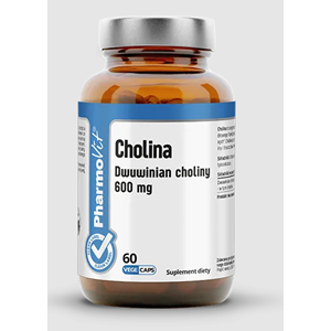 CHOLINA (600 mg) BEZGLUTENOWA 60 KAPSUŁEK - PHARMOVIT (CLEAN LABEL)