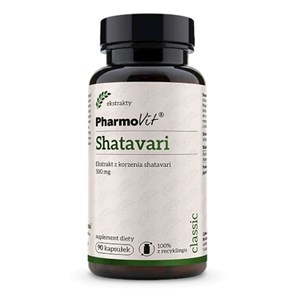 SHATAVARI EKSTRAKT (500 mg) BEZGLUTENOWY 90 KAPSUŁEK - PHARMOVIT (CLASSIC)