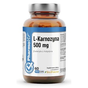 L-KARNOZYNA (500 mg) BEZGLUTENOWA 60 KAPSUŁEK - PHARMOVIT (CLEAN LABEL)