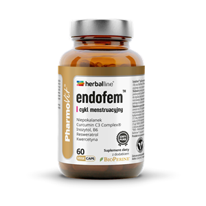 KAPSUŁKI NA CYKL MENSTRUACYJNY (ENDOFEM) BEZGLUTENOWE 60 szt. - PHARMOVIT (HERBALLINE)