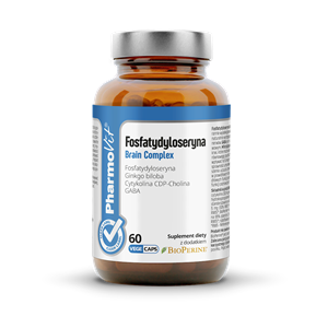 FOSFATYDYLOSERYNA BRAIN COMPLEX BEZGLUTENOWA 60 KAPSUŁEK - PHARMOVIT (CLEAN LABEL)