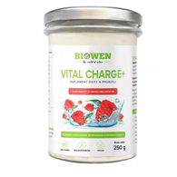 ELEKTROLITY O SMAKU MALINOWYM W PROSZKU VITAL CHARGE+ 250 g - BIOWEN