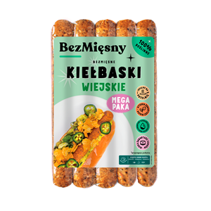 KIEŁBASKI WIEJSKIE ROŚLINNE 250 g - BEZMIĘSNY