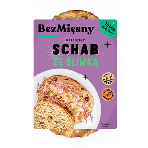 SCHAB ZE ŚLIWKĄ ROŚLINNY PLASTRY 100 g - BEZMIĘSNY (PRODUKT SEZONOWY)