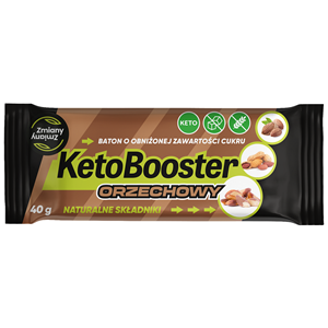 BATON ORZECHOWY KETO BOOSTER BEZGLUTENOWY 40 g - ZMIANY ZMIANY