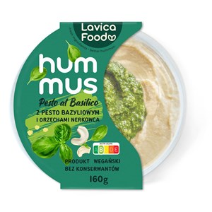 HUMMUS PESTO AL BASILICO 160 g - LAVICA FOOD