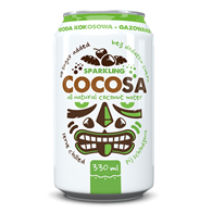 WODA KOKOSOWA GAZOWANA 330 ml (COCOSA) - DIET-FOOD