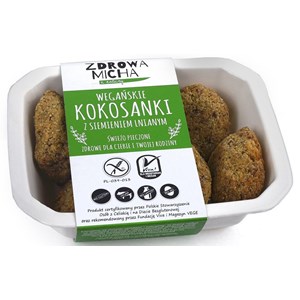 KOKOSANKI Z SIEMIENIEM LNIANYM BEZGLUTENOWE 160 g - ZDROWA MICHA (NA ZAMÓWIENIE)