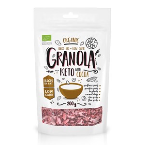 GRANOLA KAKAO KETO BIO 200 g - DIET-FOOD