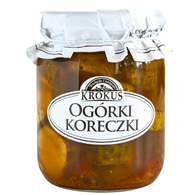 OGÓRKI KORECZKI KONSERWOWE 530 g (250 g) - KROKUS
