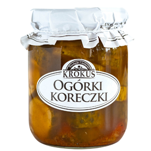 OGÓRKI KORECZKI KONSERWOWE 530 g (250 g) - KROKUS