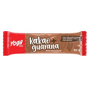 BATON DAKTYLOWY KAKAO Z GUARANĄ BEZGLUTENOWY 50 g - YOGA LIFE