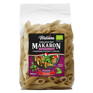 MAKARON (SEMOLINOWY RAZOWY) PENNE BIO 500 g - VITALIANA