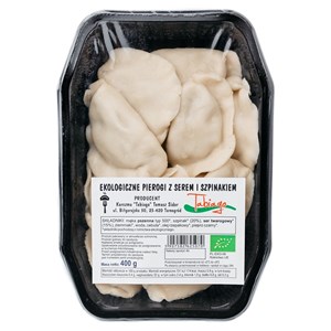 PIEROGI Z SEREM I SZPINAKIEM BIO 400 g - KARCZMA TABIAGO (NA ZAMÓWIENIE)