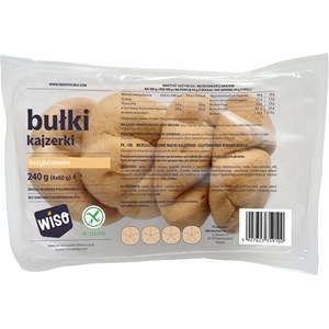 BUŁKI KAJZERKI BEZGLUTENOWE (4 szt.) 240 g - WISO