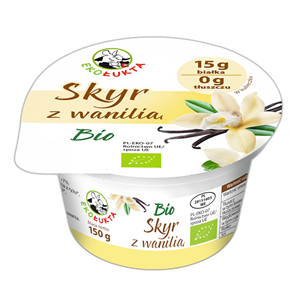 JOGURT SKYR TYPU ISLANDZKIEGO Z WANILIĄ BIO 150 g - EKO ŁUKTA