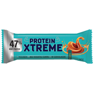 BATON PROTEINOWY XTREME O SMAKU TOFFI W CZEKOLADZIE MLECZNEJ BEZ DODATKU CUKRÓW 40 g - DOBRY SQUAD