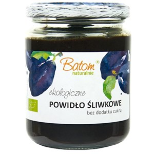 POWIDŁA ZE ŚLIWKI WĘGIERKI BEZ DODATKU CUKRÓW BIO 270 g - BATOM