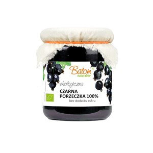 CZARNA PORZECZKA 100 % BEZ DODATKU CUKRÓW BIO 260 g - BATOM