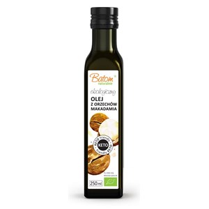 OLEJ Z ORZECHÓW MAKADAMIA VIRGIN KETO BIO 250 ml - BATOM