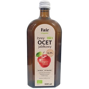 OCET JABŁKOWY 6,1 % NIEFILTROWANY BIO 500 ml - FAIR ORGANIC