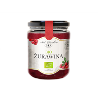 ŻURAWINA 80 % Z CUKREM TRZCINOWYM BIO 260 g - SAD DANKÓW