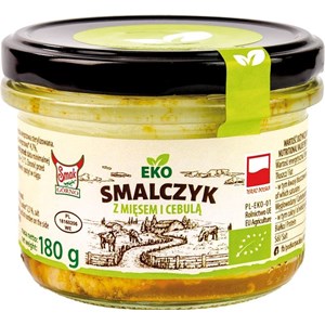 SMALEC Z MIĘSEM I CEBULKĄ BIO 180 g - SMAK EKO