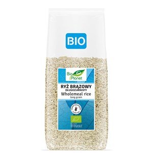 RYŻ BRĄZOWY DŁUGOZIARNISTY BEZGLUTENOWY BIO 1 kg - BIO PLANET