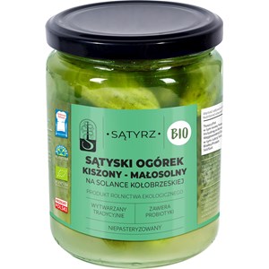 OGÓRKI MAŁOSOLNE SĄTYSKIE BIO 400 g (300 g) - SĄTYRZ