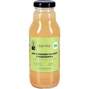 SOK Z KAPUSTY KISZONEJ Z MARCHEWKĄ BIO 300 ml - SĄTYRZ