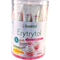 ERYTRYTOL W SASZETKACH BEZGLUTENOWY (40 x 5 g) 200 g - SANTINI