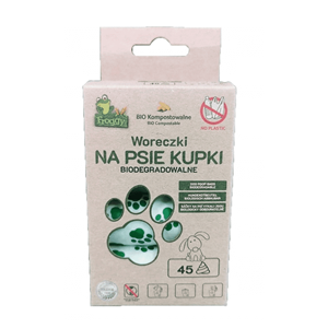 WORKI NA PSIE ODCHODY (KOMPOSTOWALNE I BIODEGRADOWALNE) 3 ROLKI 45 szt - FROGGY