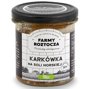 KARKÓWKA NA SOLI MORSKIEJ BIO 250 g (SŁOIK) - FARMY ROZTOCZA