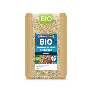 KASZA GRYCZANA NIEPALONA BEZGLUTENOWA BIO 1 kg - NATURAVENA