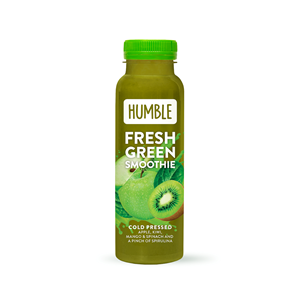 SMOOTHIE JABŁKO - MANGO - SZPINAK - KIWI TŁOCZONE NA ZIMNO 250 ml - HUMBLE