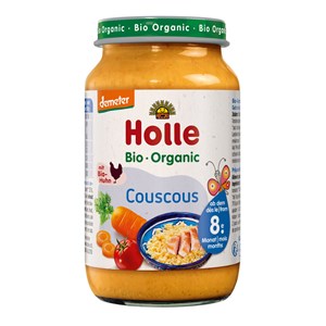 WARZYWA Z KURCZAKIEM I KASZĄ KUSKUS OD 8 MIESIĄCA DEMETER BIO 220 g (SŁOIK) - HOLLE