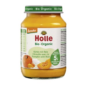 DYNIA - RYŻ BEZ DODATKU CUKRÓW BEZGLUTENOWE OD 5 MIESIĄCA DEMETER BIO 190 g (SŁOIK) - HOLLE