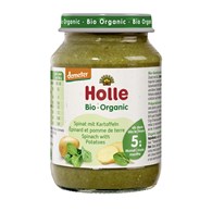 SZPINAK Z ZIEMNIAKIEM BEZ DODATKU CUKRÓW BEZGLUTENOWY OD 5 MIESIĄCA DEMETER BIO 190 g (SŁOIK) - HOLLE